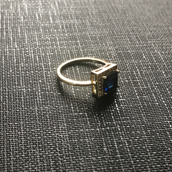 NEW- Princess blue- gold dipped- sz 5 - Picture 4 of 6